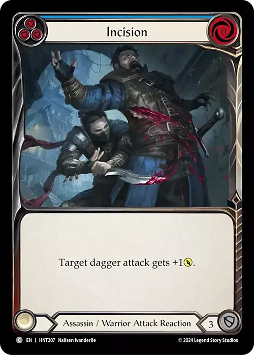 Incision - Blue Card Front