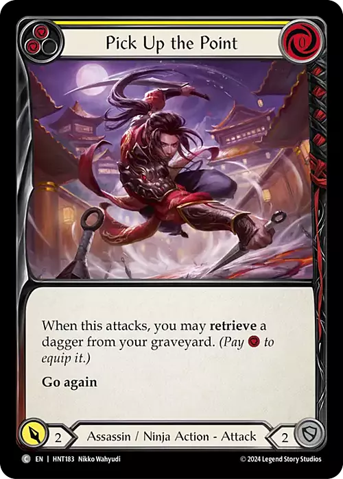 Pick Up the Point - Yellow Card Front