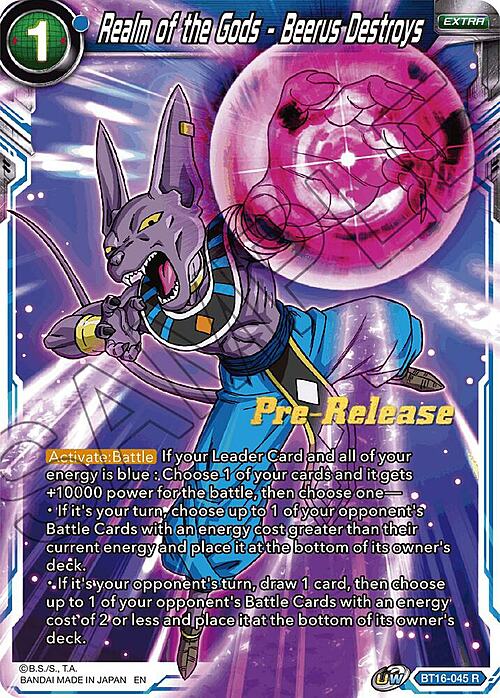 Realm of the Gods - Beerus Destroys Card Front
