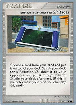 Invenzione Team Galassia G-109 Radar SP Card Front