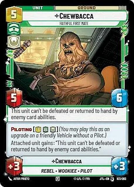 Chewbacca, Primo Ufficiale Fedele Card Front