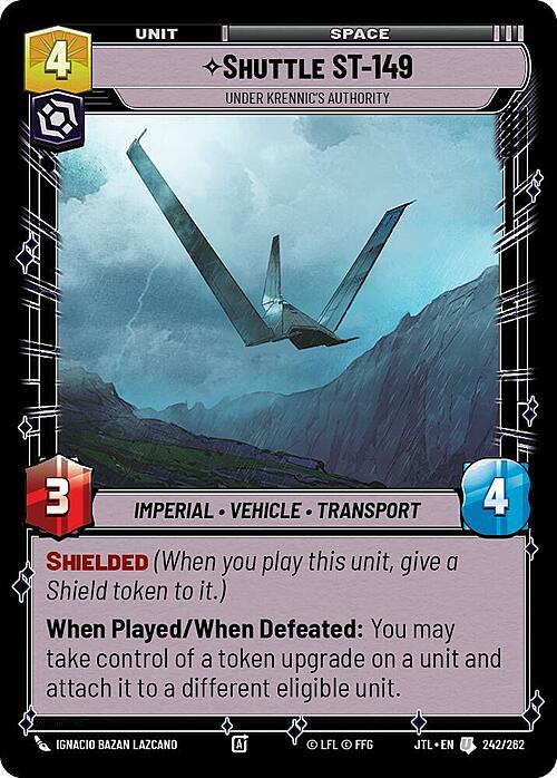 Navetta ST-149, Sotto L'Autorità Di Krennic Card Front