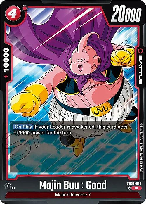 Majin Buu : Good Card Front