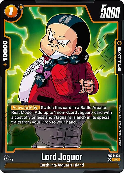 Lord Jaguar Card Front