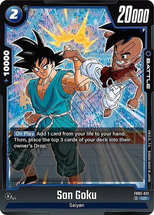 Son Goku Card Front
