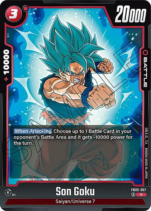 Son Goku Card Front