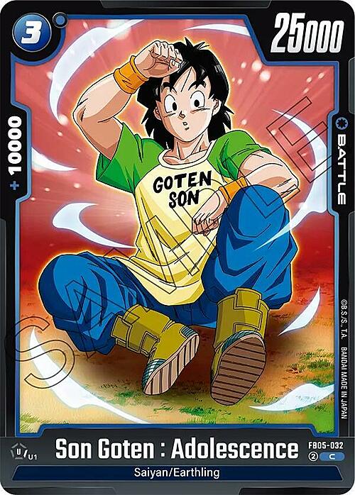 Son Goten : Adolescence Card Front