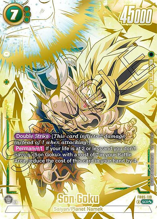 Son Goku Card Front