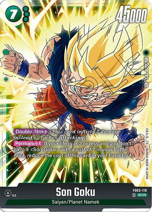 Son Goku Card Front