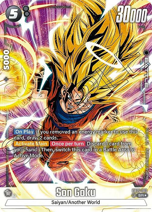 Son Goku Card Front
