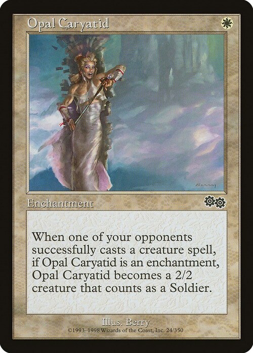 Cariatide Opalina Card Front