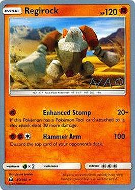 Regirock Card Front