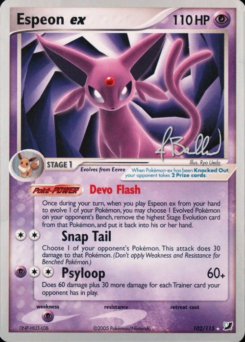 Espeon ex Card Front