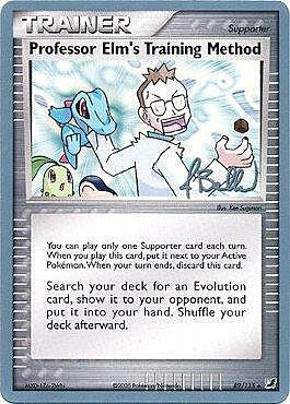 Professor Elm's Training Method Card Front