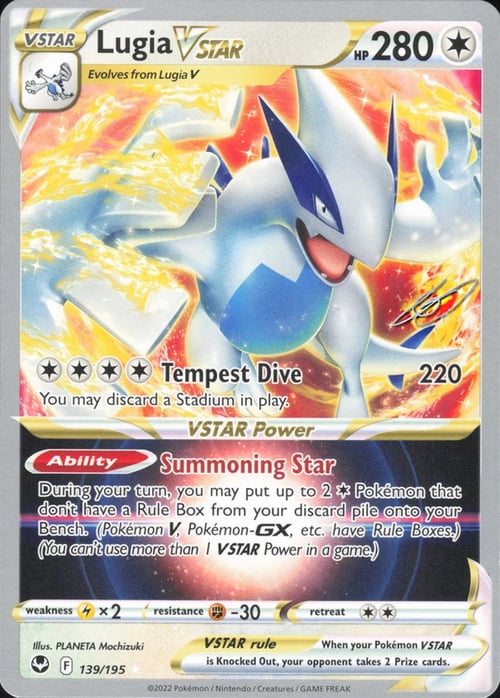 Lugia V ASTRO Card Front