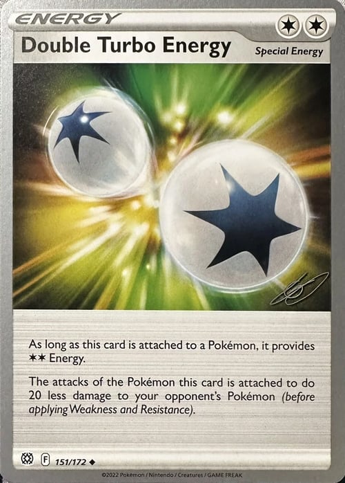 Double Turbo Energy Card Front
