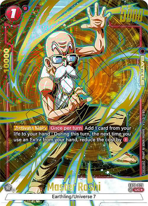Master Roshi Card Front