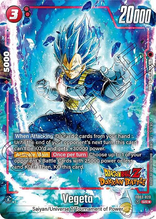 Vegeta Card Front