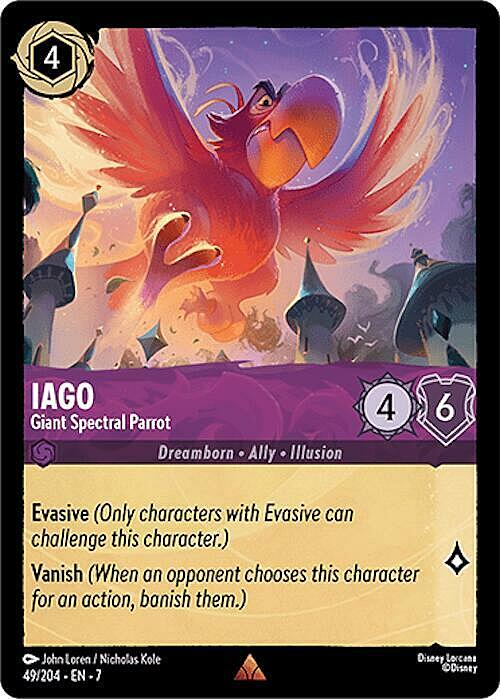 Iago - Giant Spectral Parrot Card Front