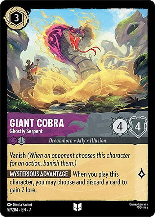 Cobra Gigante - Serpente Spettrale Card Front