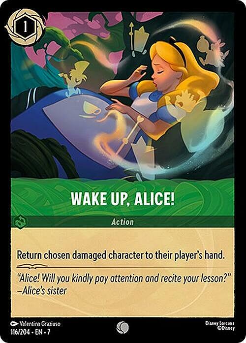 Alice, Svegliati! Card Front