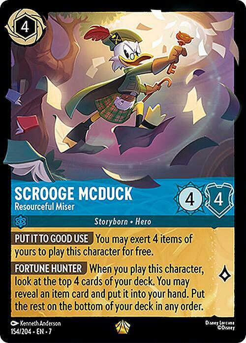 Scrooge McDuck - Resourceful Miser Card Front
