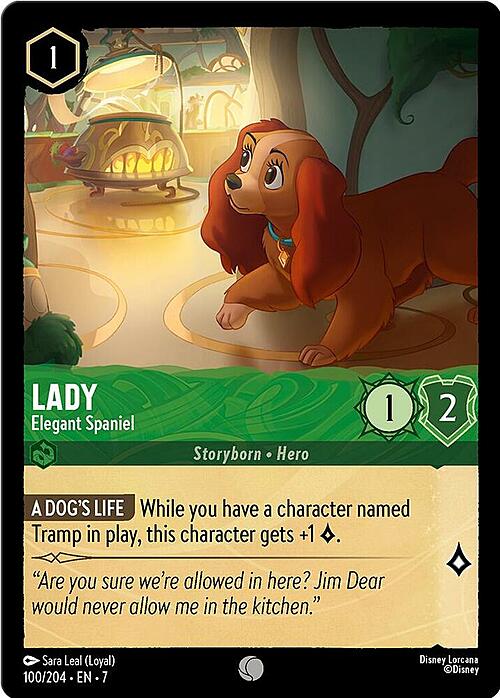 Lady - Elegant Spaniel Card Front