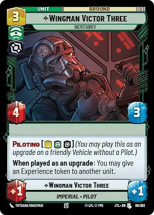 Gregario Victor Tre, Backstabber Card Front