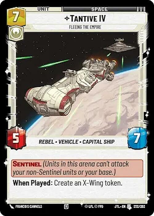Tantive IV - Fleeing the Empire Card Front