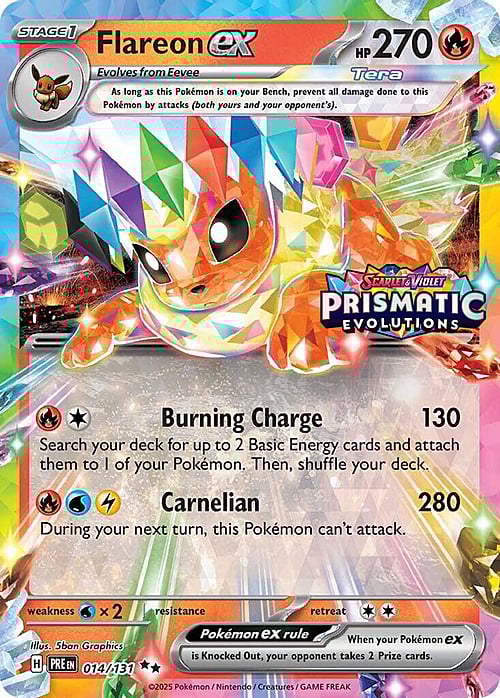 Flareon ex Card Front