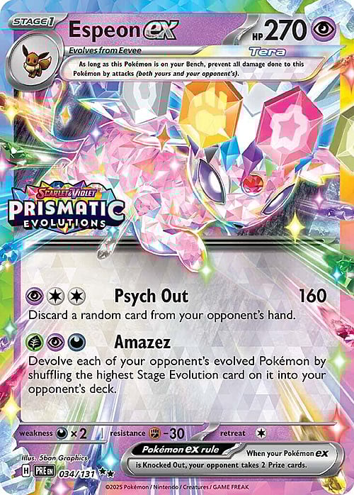 Espeon ex Card Front
