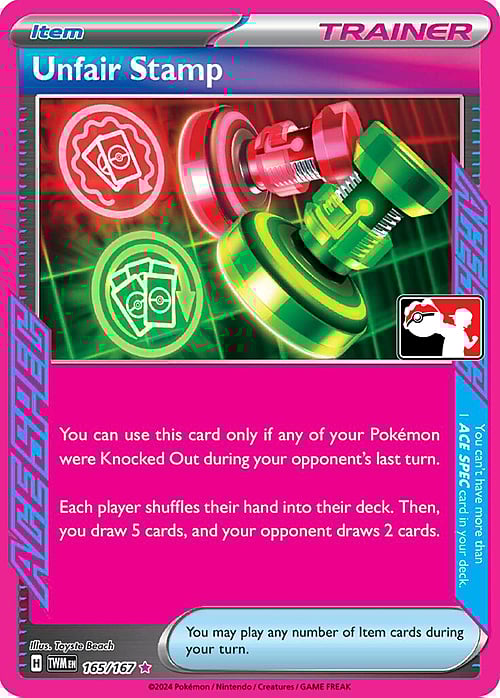 Unfair Stamp Card Front