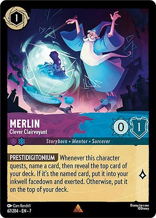 Merlino - Chiaroveggente Brillante Card Front