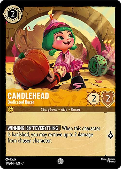Candlehead - Dedicated Racer Card Front