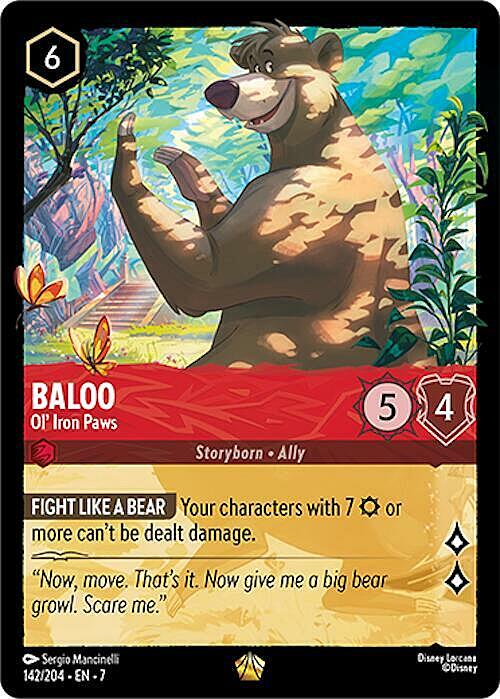 Baloo - Ol' Iron Paws Card Front