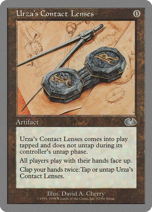 Urza's Contact Lenses Card Front