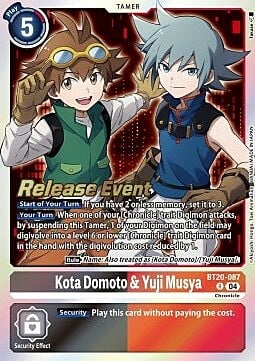 Kota Domoto & Yuji Musya Card Front