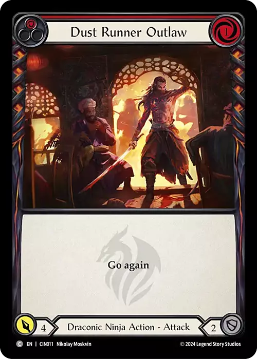 Dust Runner Outlaw - Red Card Front