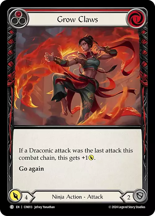 Grow Claws (Red) Card Front