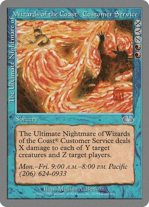 The Ultimate Nightmare of Wizards of the Coast® Customer Service Frente