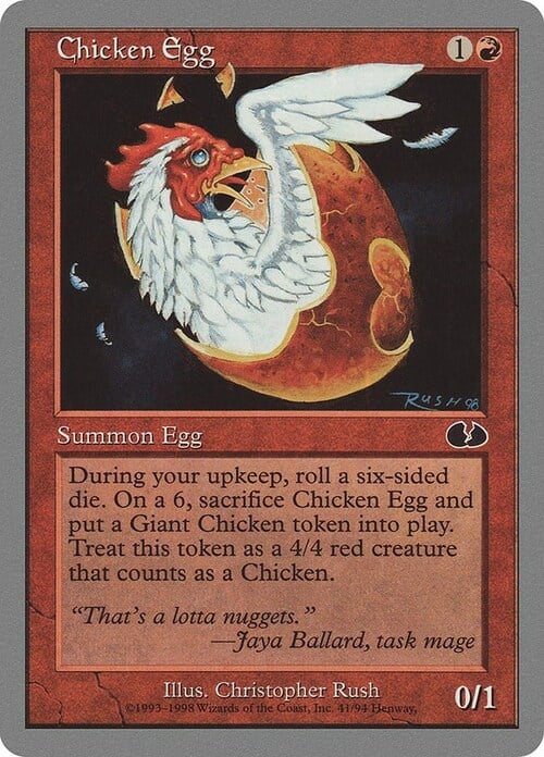 Chicken Egg Frente