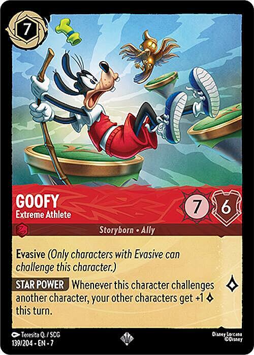 Goofy - Extreme Athlete Card Front