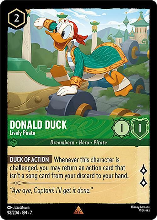Donald Duck - Lively Pirate Card Front