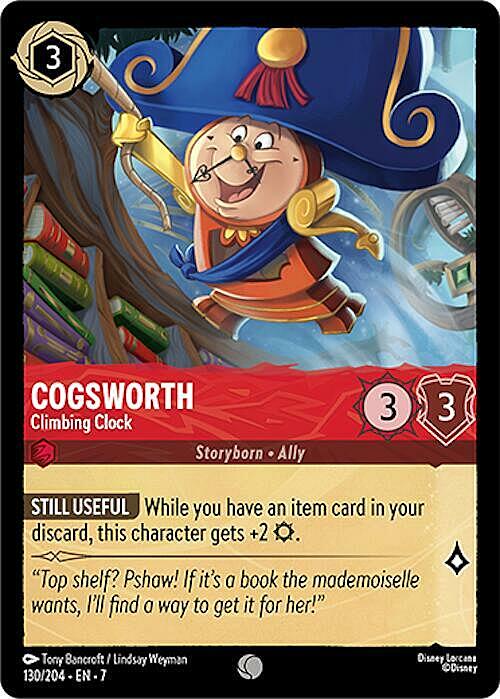 Cogsworth - Climbing Clock Card Front