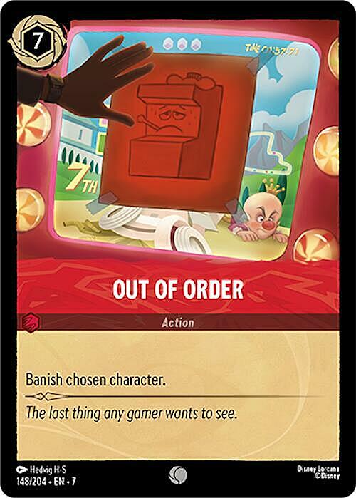 Out of Order Card Front
