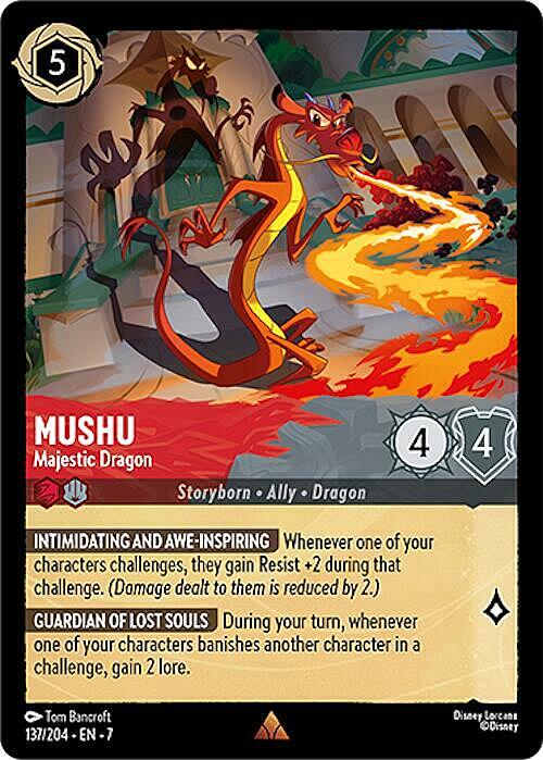 Mushu - Majestic Dragon Card Front