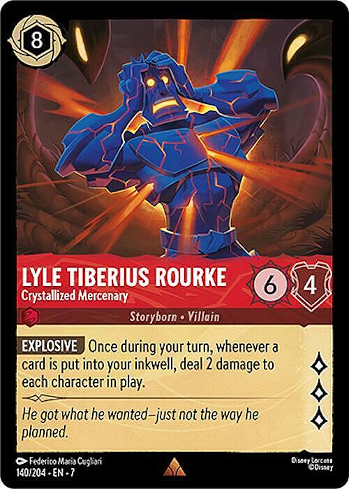 Lyle Tiberius Rourke - Crystallized Mercenary Card Front