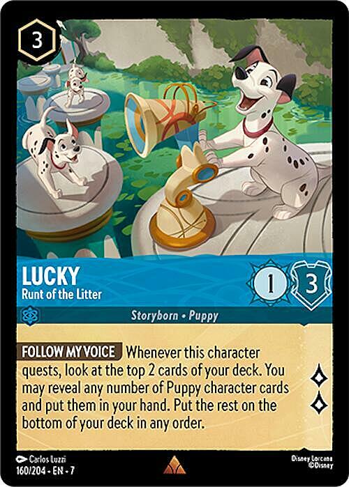 Lucky - Il Più Piccolo della Cucciolata Card Front