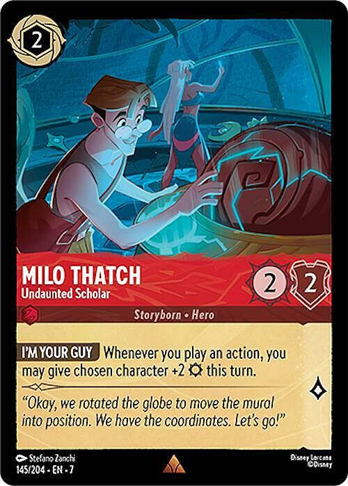 Milo Thatch - Undaunted Scholar Card Front