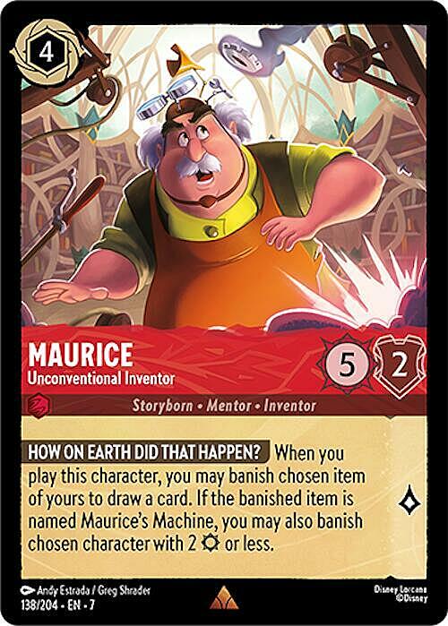Maurice - Unconventional Inventor Card Front